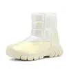 Botas de nieve para niños de invierno, estilo Noreste, impermeables, antideslizantes, cálidas, engrosadas, reflectantes, de caña alta, zapatos grandes de algodón, para niñas en invierno, multicolor