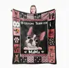 Manta de Franela para Mascotas Personalizada Amazon Impresión Digital 3D Imagen de Animal Manta para Siesta Aire Acondicionado Fabricante Venta al por Mayor