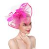 Accesorios para el cabello con plumas de malla, guantes de encaje, traje para fiesta, baile, tocado exagerado, aro para el cabello estilo retro para cenas.