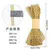 Cinta de Encaje con Tela de Diente de Perro con Purpurina DIY Encaje de Onda Dorada Cinta de Encaje Accesorios