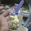 Oro 999 Oro Puro Gato Oro Hola Teléfono Colgante Llavero Regalo para Novia Colgante de Bolsa Kitty