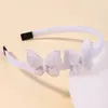 Diademas Europeas y Americanas de Venta Caliente Transfronteriza para Niñas, Diademas Lindas de Princesa de Colores Caramelo Macaron con Mariposa de Doble Capa Tridimensional