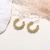 S925 Agulha de Prata Novo Estilo Simples Círculo Brincos de Prata Quebrados Elegantes Franceses All-match Luz Luxo High-end Brincos Femininos