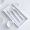Bandeja para Gestión de la Piel, Carrito para Salón de Belleza, Bandeja para Colocar Instrumentos, Bandeja Rectangular para Toallas y Productos de Cuidado de la Piel