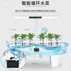 Equipo Hidropónico para Cultivo sin Suelo en Interiores para Cultivar Verduras, Flores, Hierbas, Tomates Enanos y Pimientos, Hecho de Acero al Manganeso