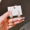 Pendientes de plata S925, perla fragante, asimétricos, estilo natural para mujer, con un diseño único y elegante, versátiles y sencillos, con un colgante en forma de corazón