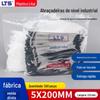 Venda por atacado auto-travamento cabo amarração 5 * 200 não-padrão de acabamento do chicote de cabo de amarração fabricantes de fornecimento direto spot