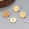 Acessórios de Botão Redondo Banhados a Ouro Prata Esterlina 925 Estilo Chinês Antigo Botão Material para Artesanato DIY Fivela de Cauda Acessórios Atacado
