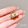 Pasador de Perlas para Mujer, Pequeño Pinza de Tiburón Elegante de Princesa para el Cabello, Accesorio para el Cabello Semi-Recogido en la Parte Posterior de la Cabeza, Pasador Exquisito y de Alta Gama