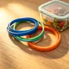 Anillo de Sellado de Aislamiento para Lonchera, Resistente a Altas Temperaturas, Inodoro, Anillo O de Silicona de Colores, Caja Conservadora de Frescura, Lonchera, Tira de Silicona de Grado Alimenticio FDA
