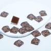 Nuevo parche cuadrado de purpurina de onda de agua de cielo estrellado diy aretes de resina pinza para el cabello material para funda de teléfono al por mayor