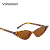 Gafas de Sol con Lente de Lluvia Montura Pequeña Ojo de Gato Moda Europea y Americana Gafas de Sol con Remaches Gafas de Sol con Forma de Lágrima Parasol
