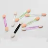 Palito de Sombra para Olhos com Cabeça de Esponja Dupla em estoque cor dupla palito de sombra de látex maquiagem para olhos ferramentas de maquiagem