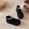 Botas de Moda para Niñas 2026 Botines Retro de Lunares para Niña Pequeña Botines Cortos de Moda Botas Martin para Bebé sin Cordones Botas Individuales Antideslizantes