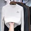 Ropa interior básica para niña Primavera y Otoño 2026 Nuevo Estilo DeRong Cuello semi-alto Ropa interior para niños Camiseta de manga larga Top para bebé niña