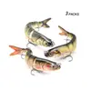 133mm/20.3g Logotipo Personalizável, Cor Realista, Pesca de Água Doce Simulada, Isca Artificial de 8 Seções, Isca de Peixe Multi-Seções