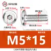 Tornillos hexagonales avellanados de acero inoxidable 304, cabeza plana, borde biselado, tornillos hexagonales para muebles M3M4M5M6M8