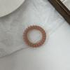 Corda de cabelo de cor de geléia simples Linha telefônica fosca Anel de cabelo Tendão de borracha elástico e durável de alta qualidade Corda de cabelo feminino Headwear
