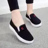 Bajo Precio Más VendidoZapatos de Lona Zapatos Casuales de Primavera Zapatos Planos sin Cordones para Mujer, Zapatos de Estudiante para Damas