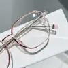 Nuevos Armazones para Gafas con Filtro de Luz Azul del Fabricante, Armazones de Acetato Modernos y a la Moda, Armazones Cuadrados de Alta Gama, Versátiles para un Look Natural, Venta al por Mayor