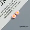 Acessórios de Resina Flor Margarida Colorida Pequena DIY Cola de Creme Capa de Celular Ímã de Geladeira Furo Fivela de Sapato Acessórios para Cabelo