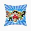 Serie One Piece Dibujos Animados Personajes Luffy Solon Funda de Almohada para el Hogar Animación Imitación Súper Suave Sofá Cómic-Con Almohada