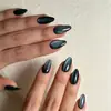 24 peças de unhas postiças estilo francês em degradê rosa pêssego, unhas de manicure 3D usáveis, adesivos de unha postiça para comércio exterior