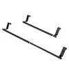 Estante retráctil de acero inoxidable para cocina transfronterizo, sin taladro, estable, ajustable, de una sola barra, para colgar paños en la puerta del gabinete