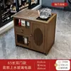 Mesa de Chá Móvel, Pequeno Suporte de Chá, Armário de Chá Doméstico, Pequena Mesa de Chá, Conjunto de Chá Kung Fu para Varanda, Armário Lateral com Chaleira Integrada