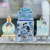 Nueva Insignia Cultural y Creativa Glow-In-The-Dark Caja Sorpresa 75mm Plata Brillante Doble Destello Bolsita Sorpresa Artículos de Anime