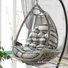 Cojín para Asiento de Cesta Colgante Engrosado y Ampliado Cojín para Columpio Cojín para Sofá Individual Cojín de Tela para Silla Colgante de Casa Cojín para Silla Mecedora Interior y Exterior