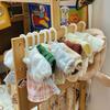 Cabiide de Algodão para Roupa de Boneca Cabide para Roupa de Bebê Suporte para Roupa Suporte para Roupa Suporte de Exposição 20cm Armazenamento de Roupa de Bebê Nua