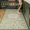 Tapete de Cozinha Retro Estilo Americano de Terra de Diatomáceas, Absorvente de Água, Absorvente de Óleo, Resistente à Sujeira, Antiderrapante, Tapete de Entrada de Luxo Leve, Tapete de Banheiro