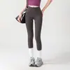 Calça de Yoga Feminina Cintura Alta Levanta Bumbum Cintura de Gel Pêssego Tamanho Grande Justa Calça Fitness Calça Esportiva de Micropressão Leggings para Corrida
