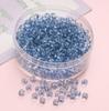 4mm Doméstico Alta Qualidade Irrigação por Gotejamento Tinta Prata Contas de Arroz de Vidro Feito à Mão DIY Pulseira Pulseira Colar Acessórios para Contas