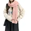 Venta al por mayor directa de fábrica temporada otoño e invierno bufanda figura de ocho para mujer holgada perezosa cálida de terciopelo grueso tacto color liso tejido calentador de cuello