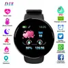 Nuevo D18 Pantalla a Color de Regalo Pulsera Inteligente Llamada Información Podómetro Resistente al Agua Push Saludable Detección de Ritmo Cardíaco Presión Arterial