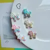 Nuevos Lindo Cuerpo Completo Cuadros Pony Hecho a Mano DIY Pegamento de Crema Pinzas para el Cabello Accesorios para el Cabello Pasador Materiales de Decoración