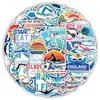 50 nuevas pegatinas de graffiti de deportes de natación de dibujos animados, para equipaje, cuaderno, patinete, pegatinas de recompensa para niños