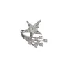 Super flash full diamond meteoro agujero de oreja clip de hueso de oreja diseño de moda nicho femenino alta sensación aretes de viento frío al por mayor