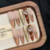 Maillard Barroco Olho de Gato Francês Estilo Buccellati Unhas Wearable de Luxo Leve
