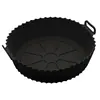 Forma Redonda de Silicone para Air Fryer Preta 19cm x 6.5cm - Lyor