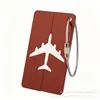 Etiqueta creativa de aleación de aluminio para equipaje, etiqueta metálica de embarque, etiqueta para equipaje de viaje al aire libre, regalo para bolsa, transfronterizo