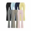 A Versão de Primavera e Verão é Muito Estilosa ~ Calças Flare Soltas de Cintura Baixa Slim Fit Estilo Americano para Mulheres, Calças de Moletom Flare Emagrecedoras de Comprimento Total