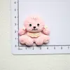 Dibujos Animados Lindos Oso Cachorro Accesorios de Resina Pegamento de Crema DIY Pasador Hecho a Mano Caja de Almacenamiento para Titulares Pegatina para Refrigerador