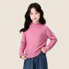 Ropa infantil Tutu Elefantito, camiseta básica para niñas, nuevo estilo otoño e invierno 2026, top interior para niños con volantes y cuello semi-alto