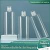 Garrafa PET de 500ml com ombro reto Tampa do meio Tampa flip com plug interno Frasco para produtos químicos de uso diário Loção loção sub-frasco