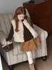 Camiseta Interior Floral para Niña 2026 Otoño/Invierno Nuevo Elegante con Volantes Dulce Ropa Interior de Punto Elástico para Niños