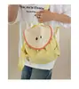 Mochila Tendência em Formato de Maçã para Mulheres, Bolsa de Ombro Duplo Leve Estilo Ins, Mochila Escolar para Estudantes com Design Único