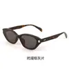 Gafas de Sol Estilo Coreano Ojo de Gato Marco Pequeño para Mujer, Selección de Influencers de Alta Gama, Lentes Color Cacao, Modernas y de Moda, Gafas de Sol con Protección UV